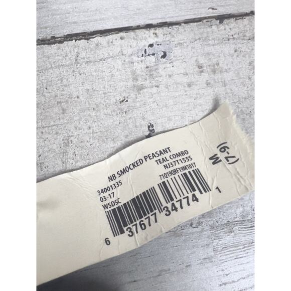 NWT No Boundaries Women's Juniors Teal Med. Smocked Peasant Cap Sleeve Boho - Picture 4 of 7